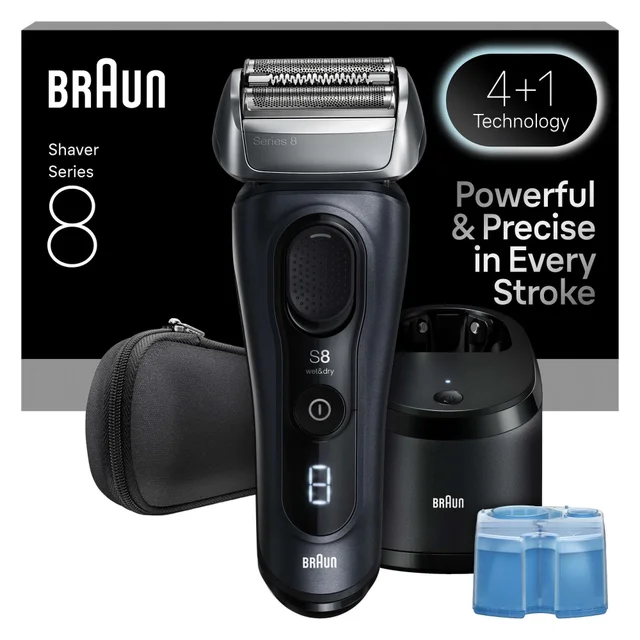 Braun Series Shavers Series 8 8663CC Grey Electric Shaver