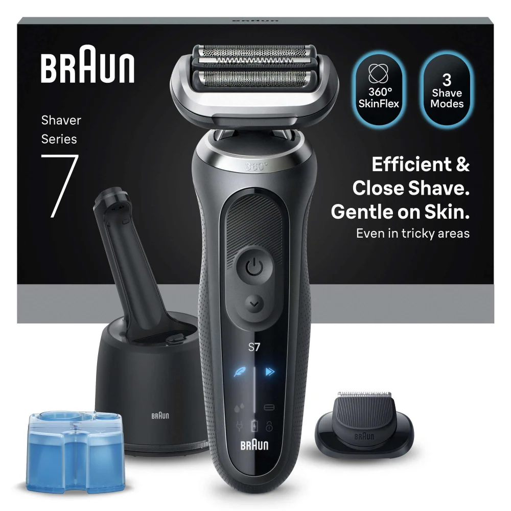 Braun Series Shavers Series 7 72-G7200CC Grey Electric Shaver Image 1