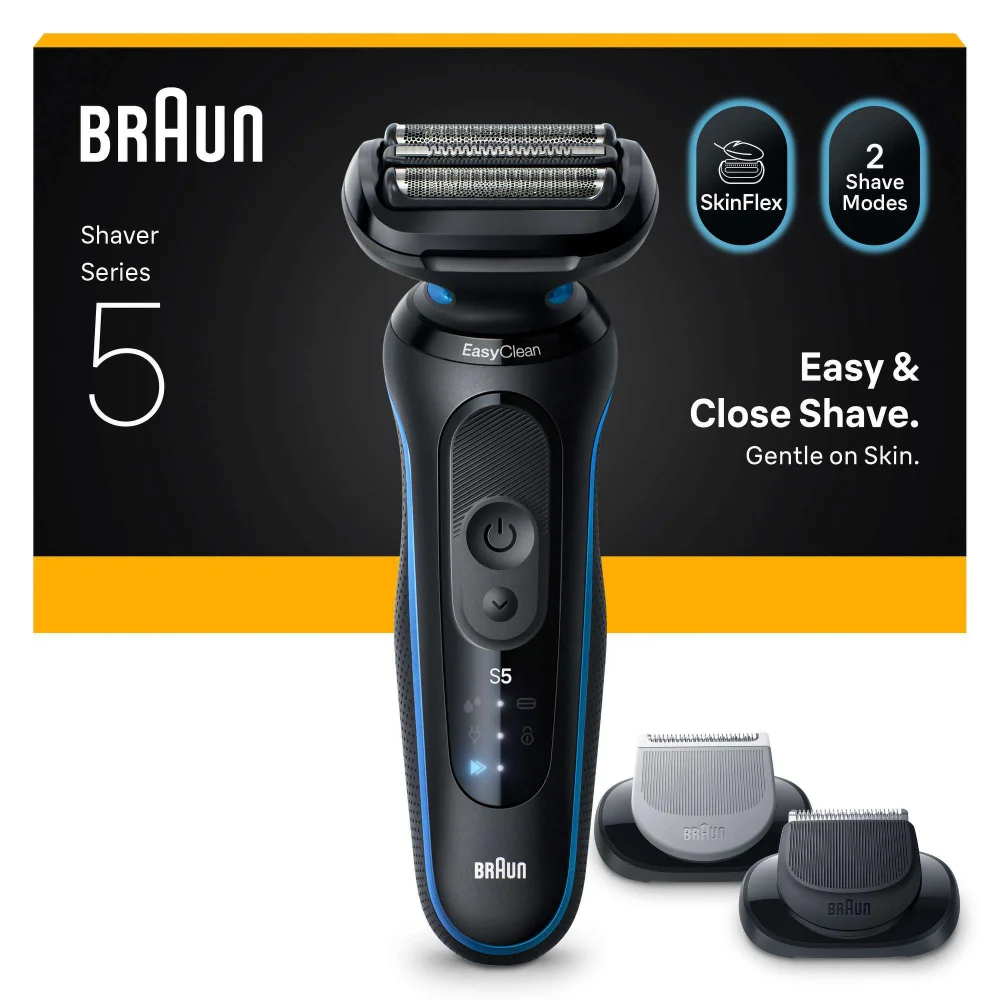 Braun Series Shavers Series 5 52-B1650S Blue Electric Shaver Image 1
