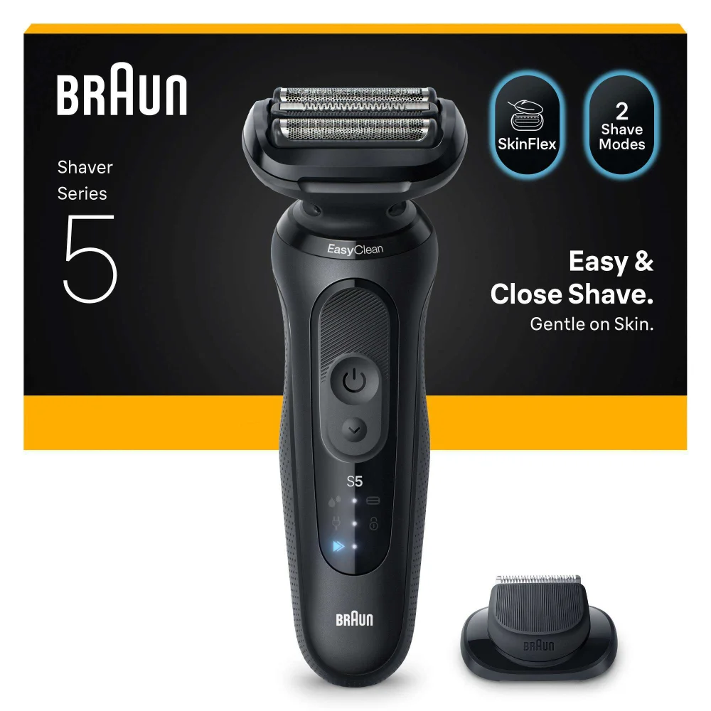 Braun Series Shavers Series 5 52-N1200S Black Electric Shaver Image 1