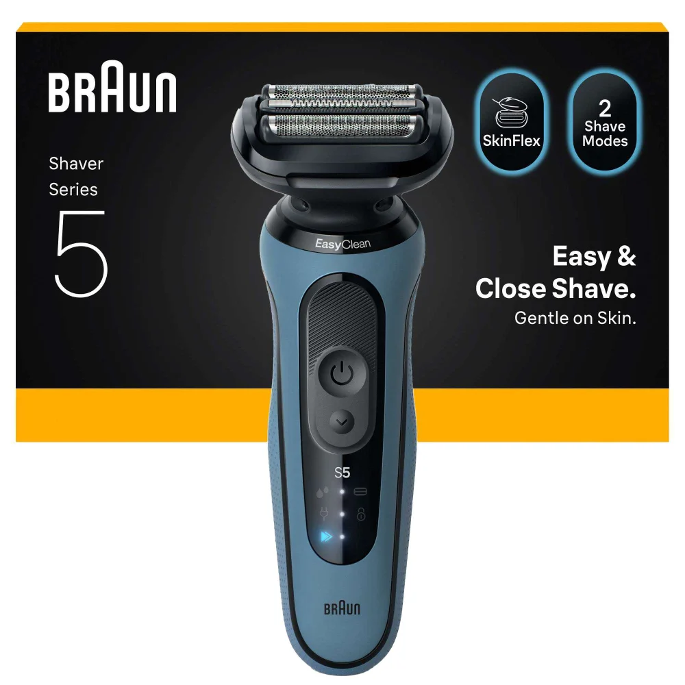 Braun Series Shavers Series 5 52-A1000S Azure Electric Shaver Image 1