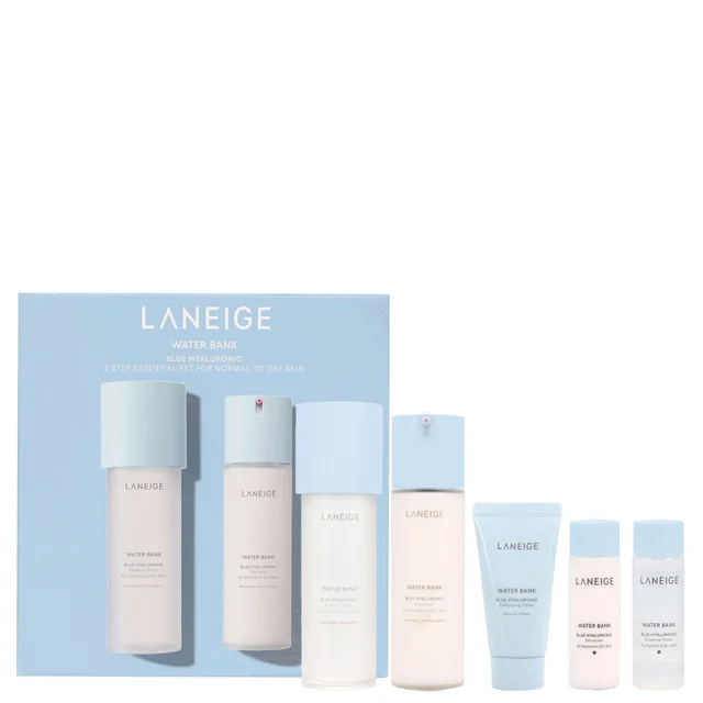 Laneige Water Bank Blue Hyaluronic 2 Step Essential Set For Normal to Dry Skin