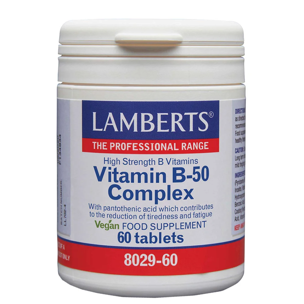Lamberts Vitamin B-50 Complex x 60 Vitamins Image 1