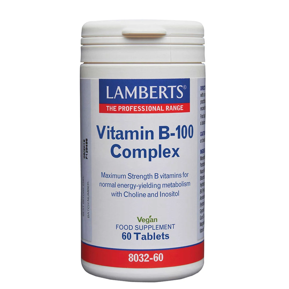 Lamberts Vitamin B-100 Complex x 60 Vitamins Image 1