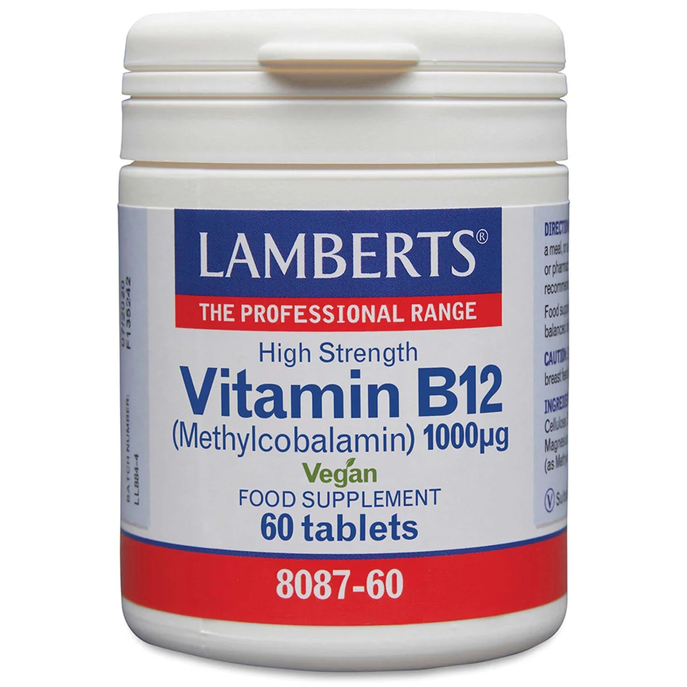 Lamberts Vitamin B12 1000ug x 60 Tablets Image 1