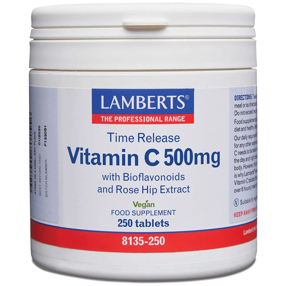 Lamberts Vitamin C Time Release 500mg x 250 Tablets Image 1