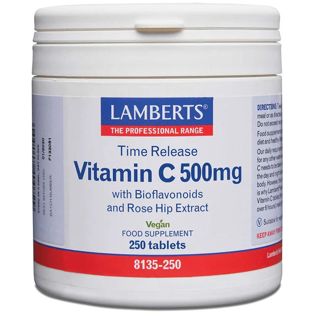 Lamberts Vitamin C Time Release 500mg x 250 Tablets