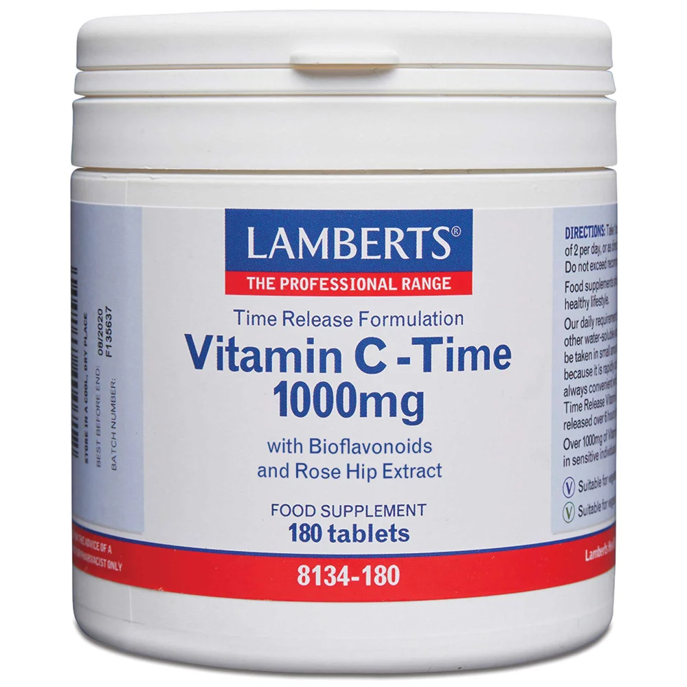 Lamberts Vitamin C Time Release 1000mg x 180 Tablets Image 1