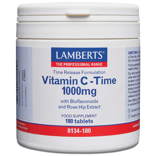 Lamberts Vitamin C Time Release 1000mg x 180 Tablets