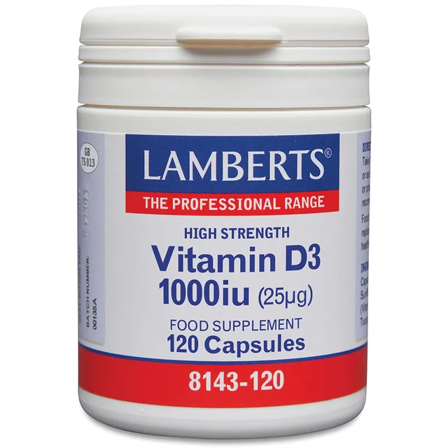 Lamberts Vitamin D3 1000 iu x 120 Capsules
