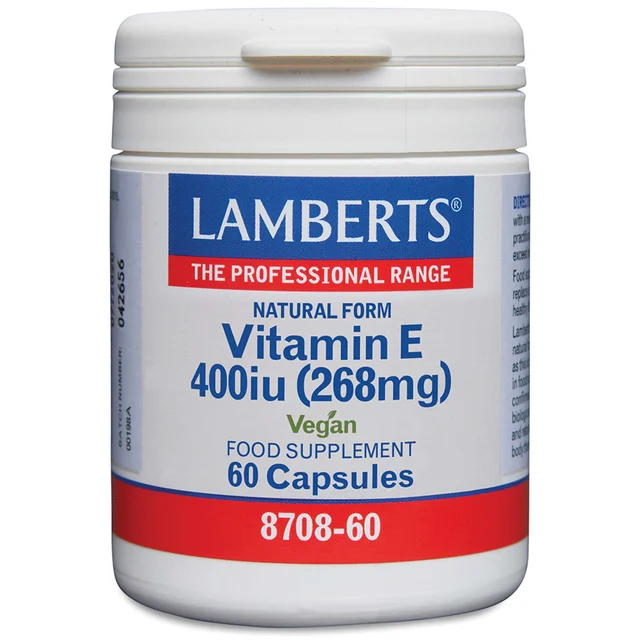 Lamberts Natural Vitamin E 400iu x 60 Capsules