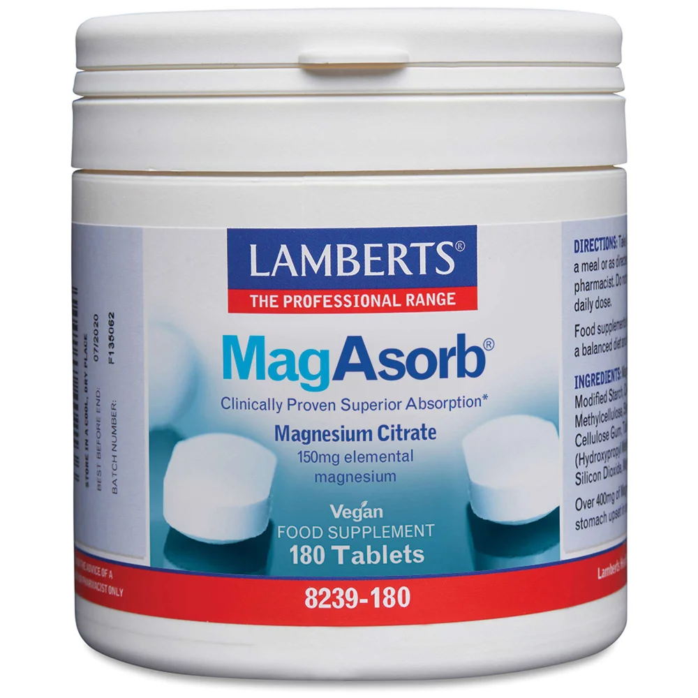 Lamberts MagAsorb x 180 Tablets Image 1