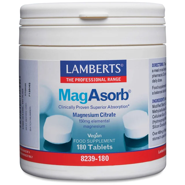Lamberts MagAsorb x 180 Tablets