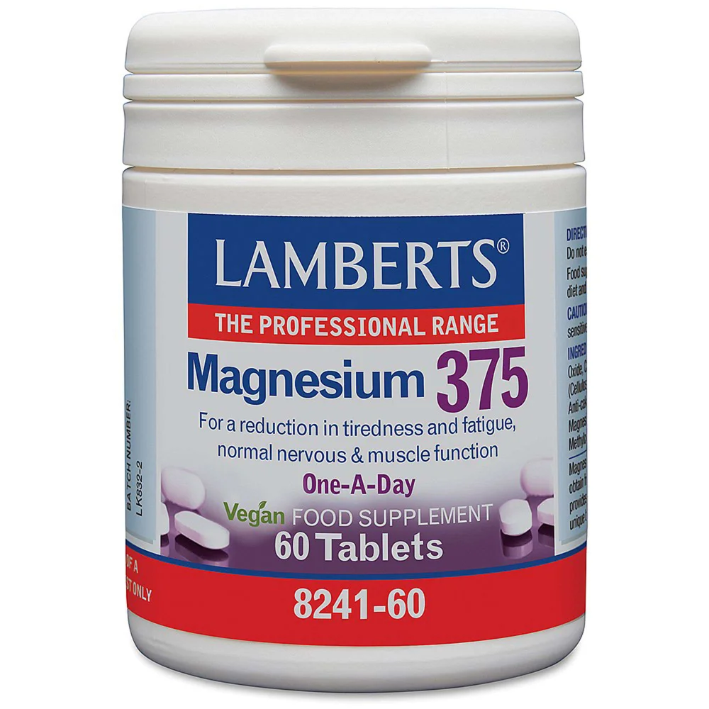 Lamberts Minerals Magnesium 375 x 180 Tablets Image 1