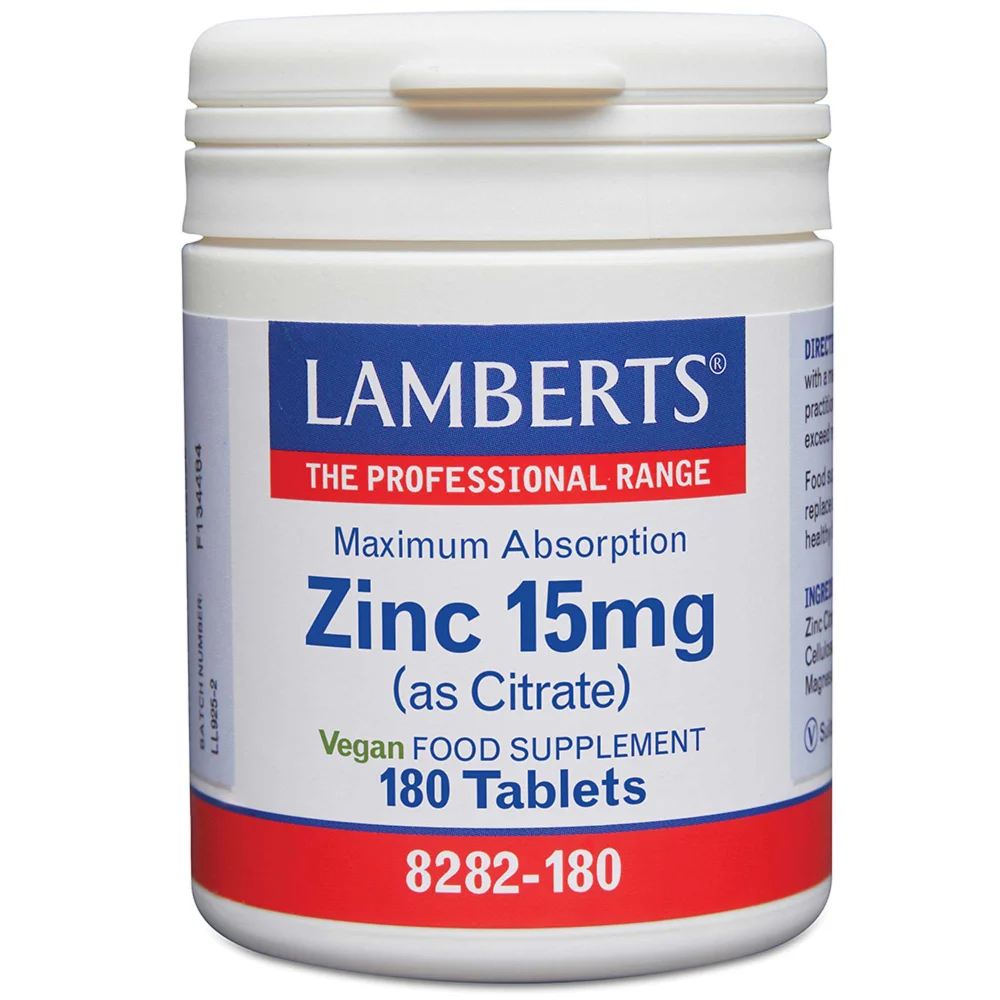 Lamberts Zinc 15mg x 180 Tablets Image 1
