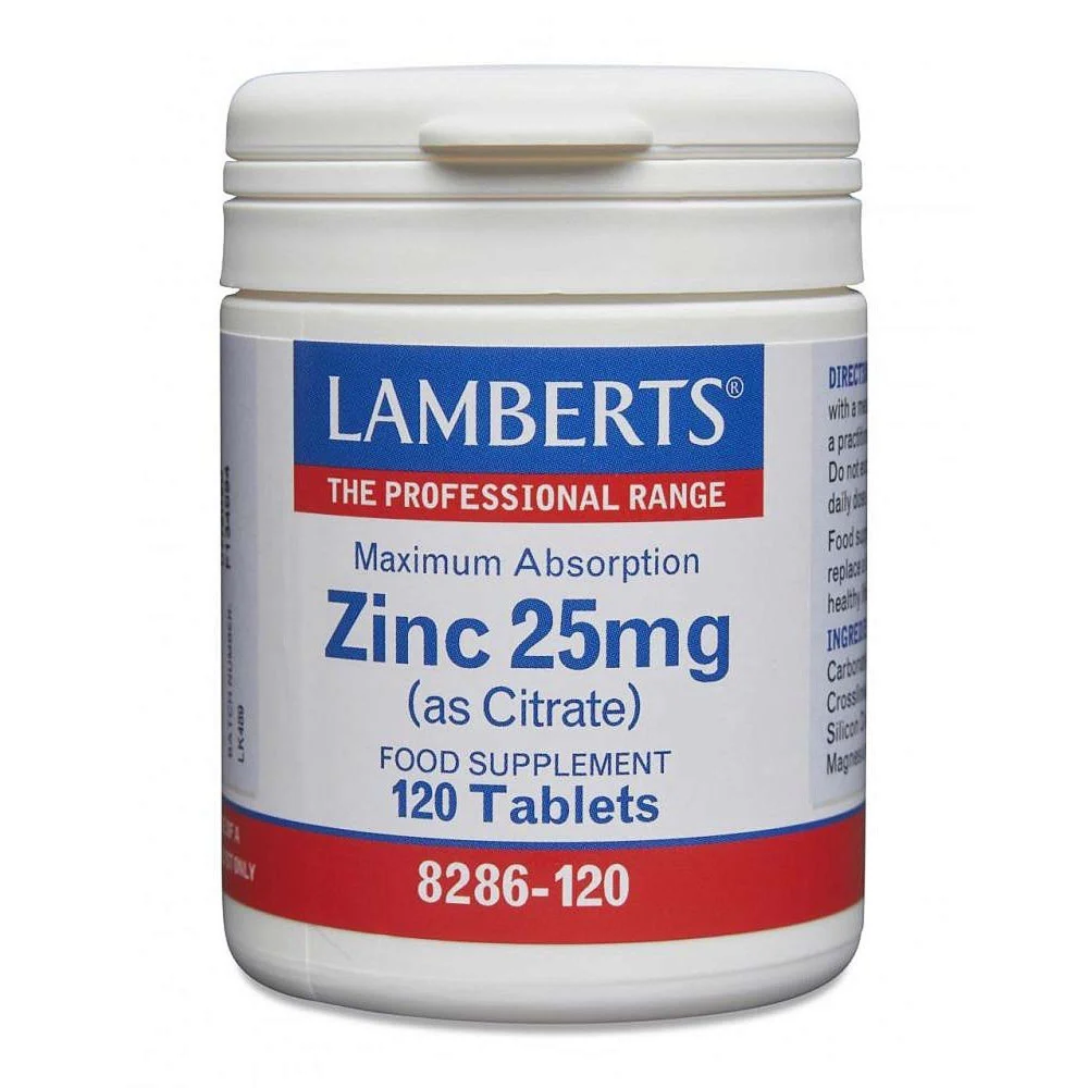 Lamberts Zinc 25mg x 120 Tablets Image 1