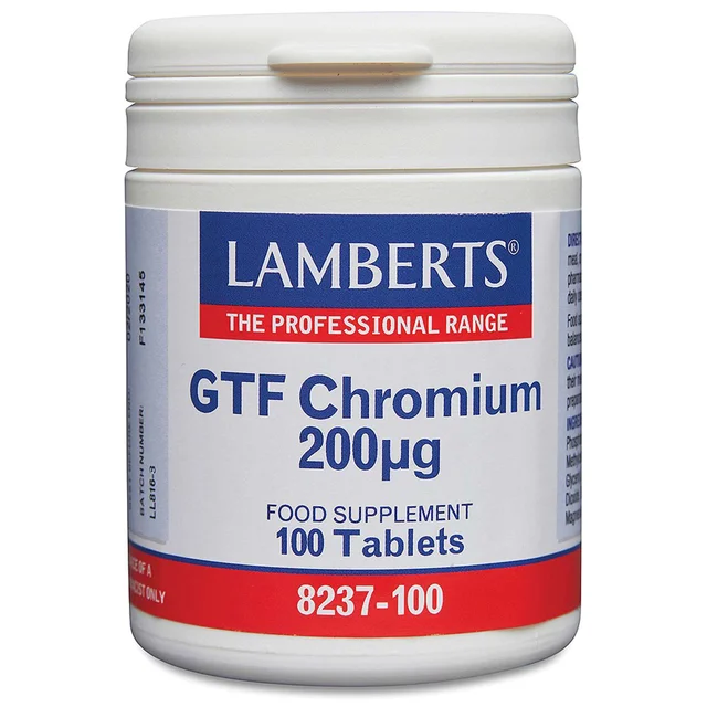Lamberts GTF Chromium 200ug x 100 Tablets