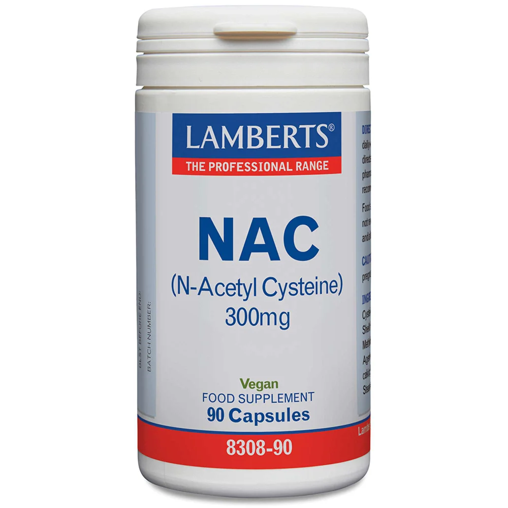 Lamberts Amino Acids N-Acetyl Cysteine 300mg x 90 Capsules Image 1
