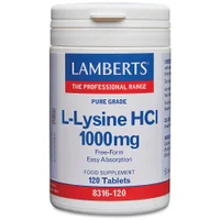 Lamberts Amino Acids L-Lysine HCI 1000mg x 120 Capsules