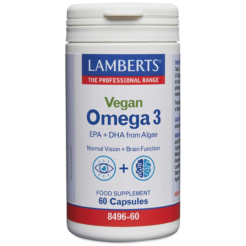 Lamberts Essential Fatty Acids Vegan Omega 3 x 60 Tablets Image 1