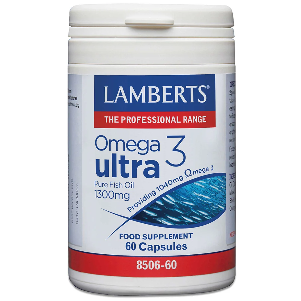 Lamberts Fish Oil Omega 3 Ultra x 60 Capsules Image 1