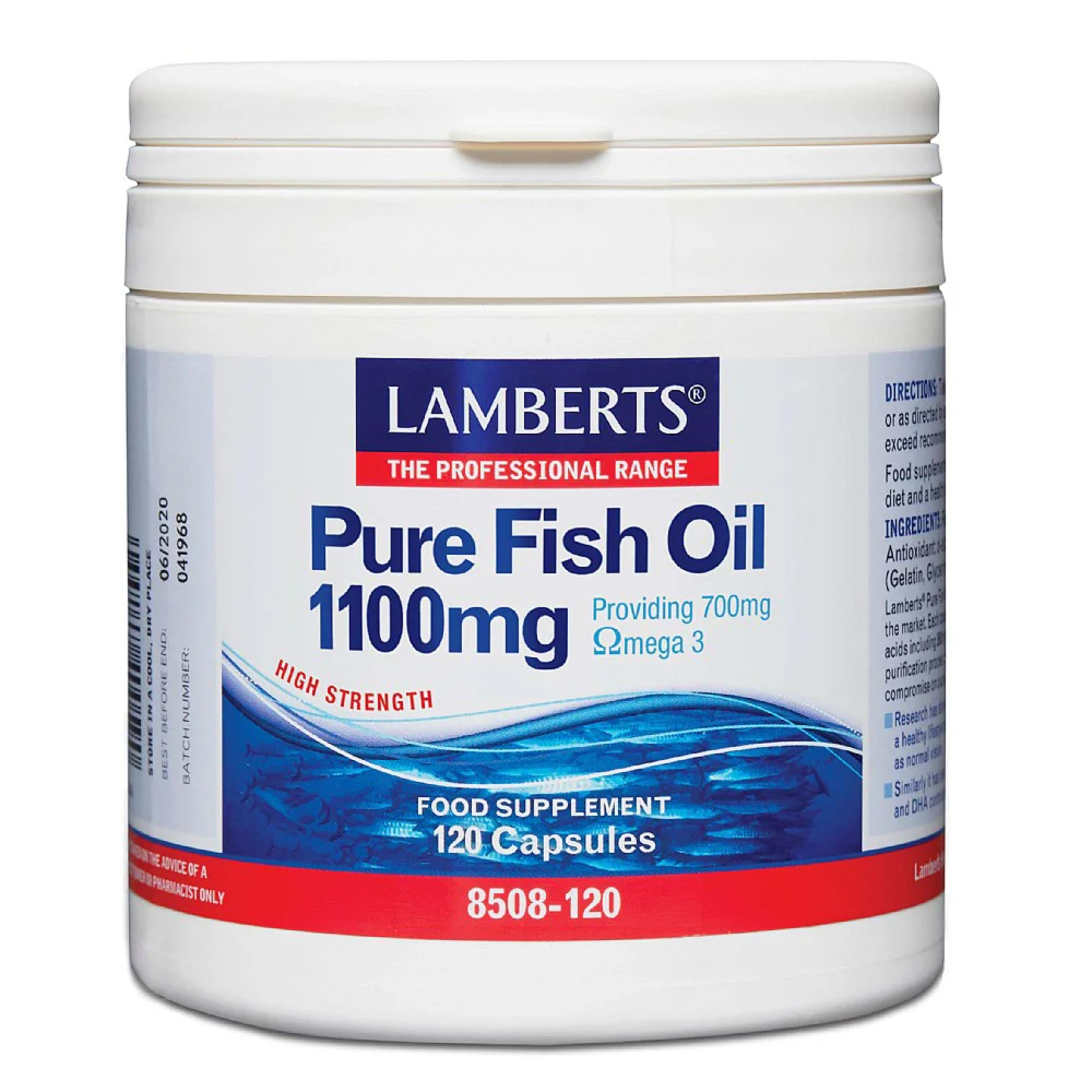 Lamberts Fish Oil Pure Fish Oil 1100mg x 120 Capsules Image 1