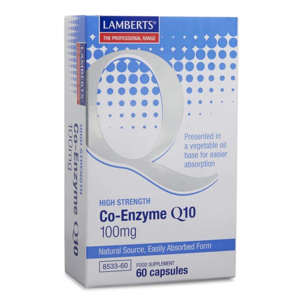 Lamberts Co Q10 Co-Enzyme Q10 100mg x 60 Capsules Image 1