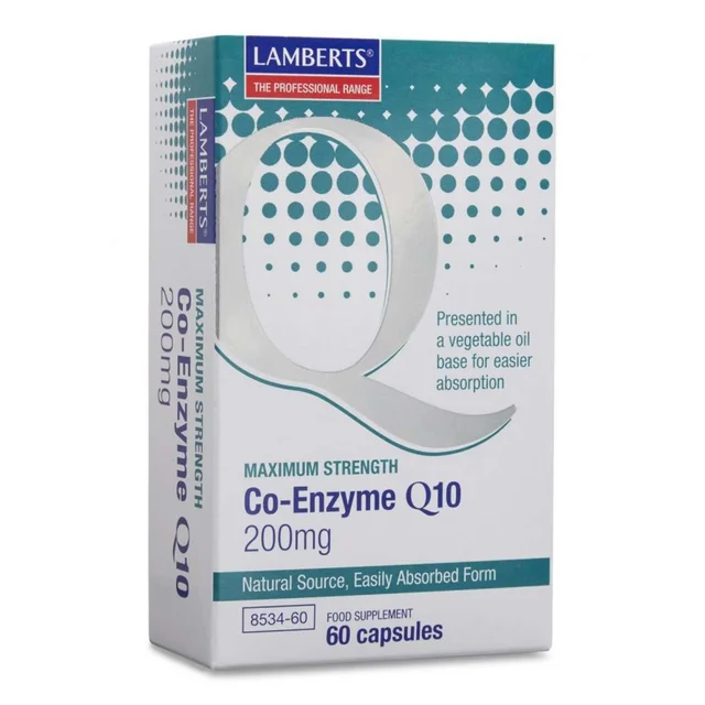 Lamberts Co Q10 Co-Enzyme Q10 200mg x 60 Capsules