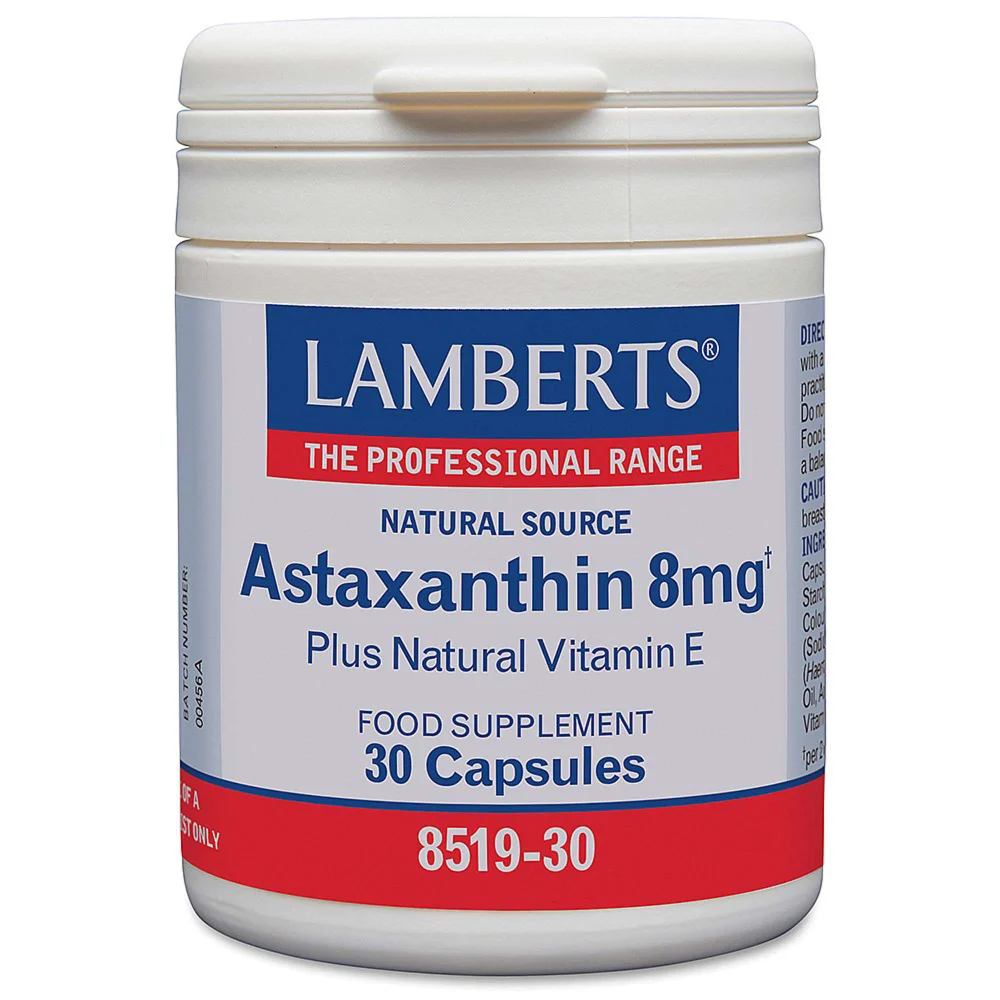 Lamberts Herbs Astaxanthin 8mg x 30 Capsules Image 1