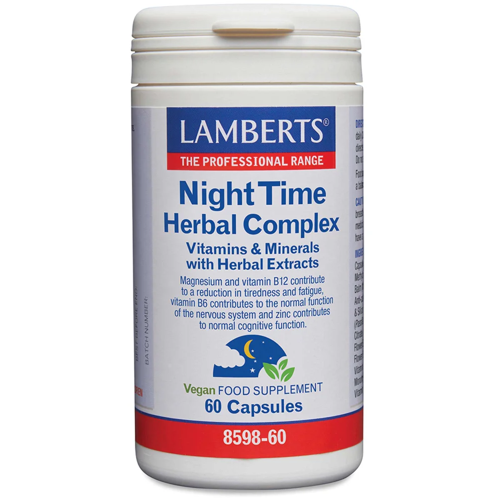 Lamberts Herbs Night Time Herbal Complex x 60 Capsules Image 1