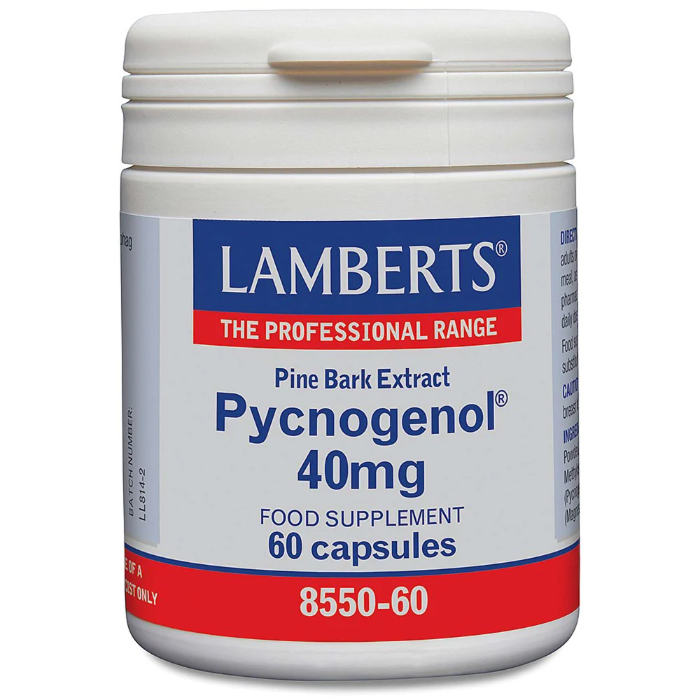 Lamberts Herbs Pycnogenol 40mg x 60 Capsules Image 1