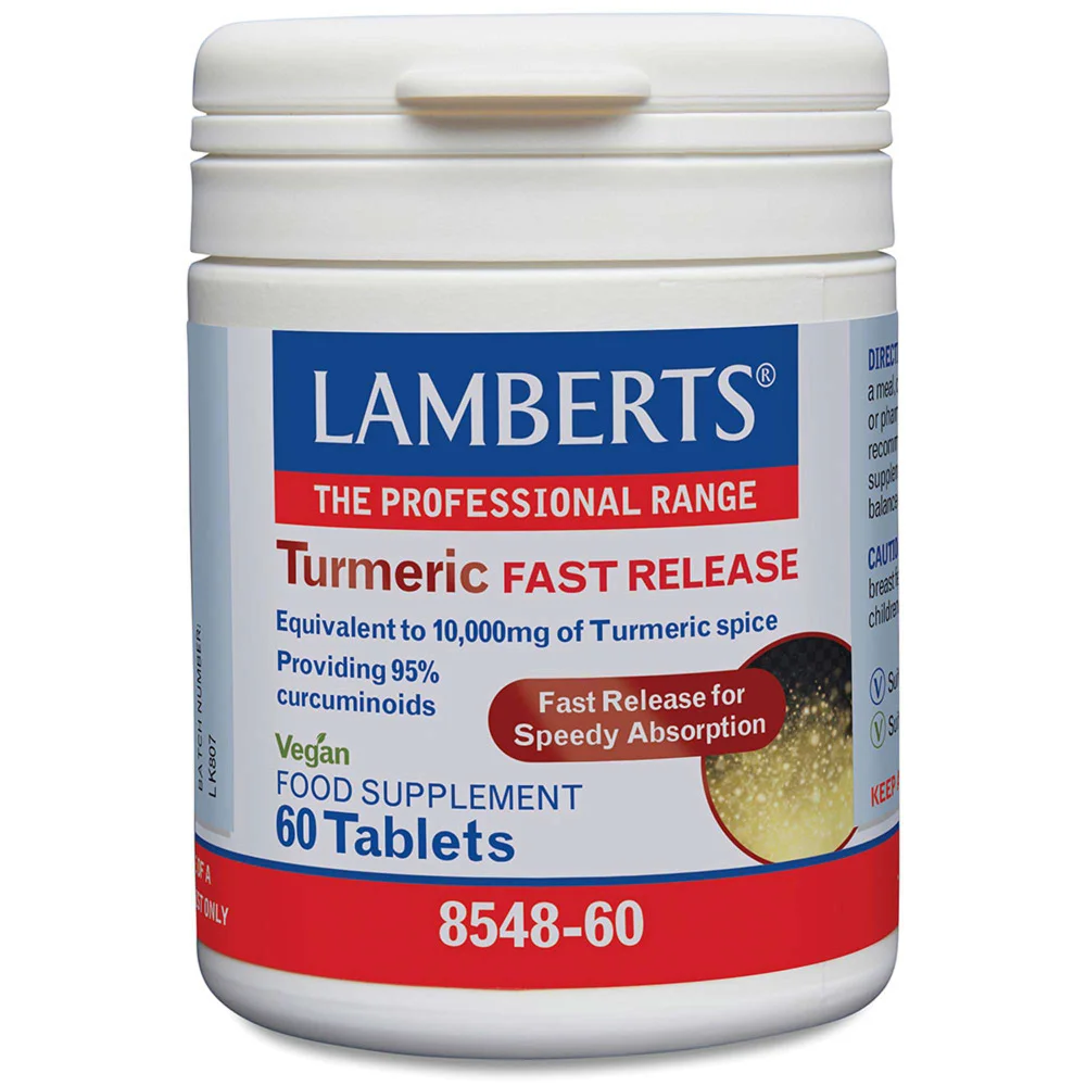 Lamberts Herbs Turmeric Fast Release x 60 Capsules Image 1