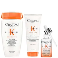 Kérastase Trio: Nutritive Root To Tip Hydrating Heroes Nourish and Smooth Bundle for Fine-Medium Dry Hair