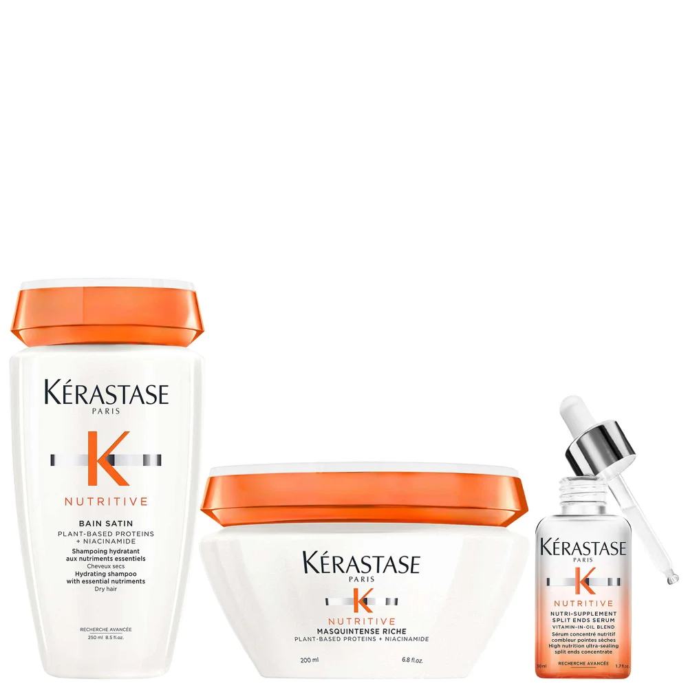Kérastase Trio: Nutritive Root To Tip Hydrating Heroes Nourish and Smooth Bundle for Medium-Thick Very Dry Hair Image 1