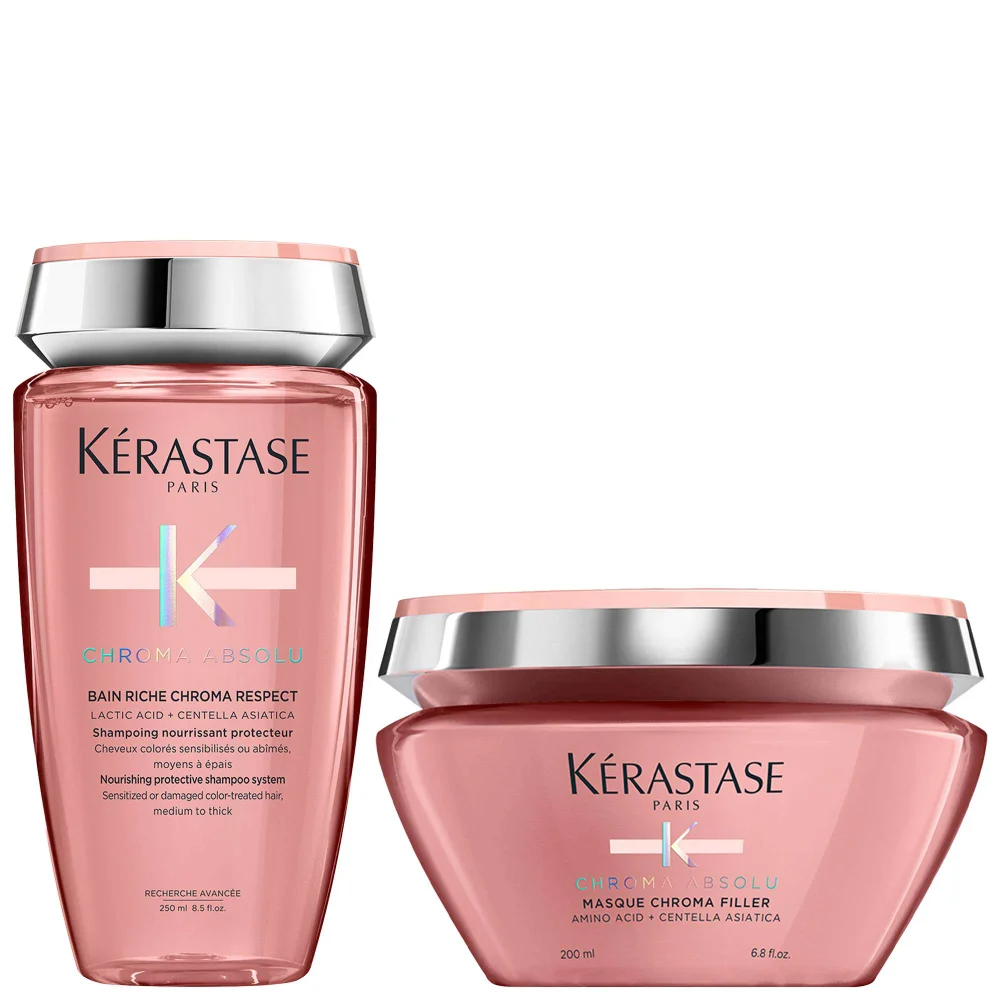Kérastase Duo: Chroma Absolu Bain Riche Shampoo & Filler for Medium to Thick Hair Image 1