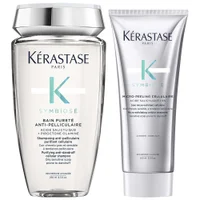 Kérastase Duo: Purifying Anti-Dandruff Cellular Shampoo 250ml & Treatment 200ml for Oily Scalps - undefined undefined