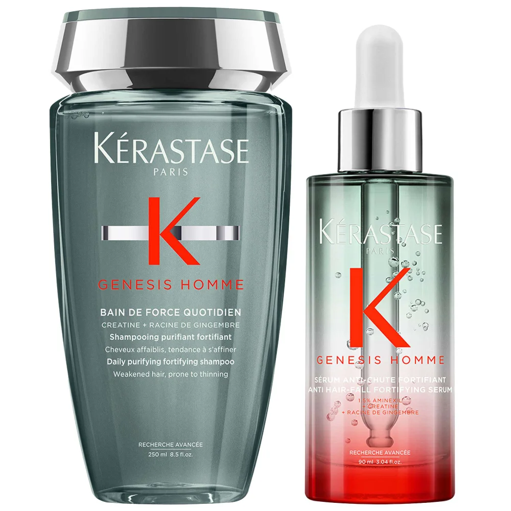 Kérastase Duo: Genesis Homme Daily Purifying Fortifying Shampoo 250ml & Serum 90ml Image 1