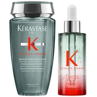Kérastase Duo: Genesis Homme Daily Purifying Fortifying Shampoo 250ml & Serum 90ml - undefined undefined
