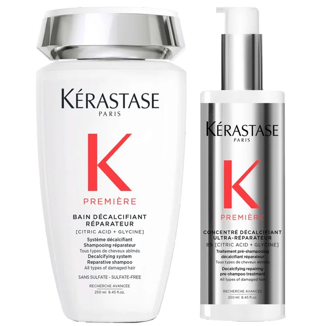 Kérastase Duo: Première Decalcifying Repairing Pre-Shampoo and Shampoo 250ml for Damaged Hair