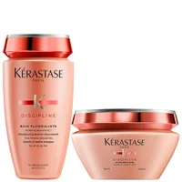 Kérastase Duo: Discipline Bain Fluidealiste 250ml & Anti-Frizz Masque 200ml for All Unruly Hair