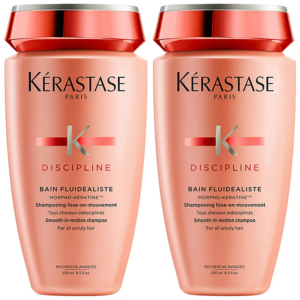 Kérastase Duo: Bain Fluidealiste: Smooth-In-Motion Shampoo For All Unruly Hair x 2 250ml Image 1
