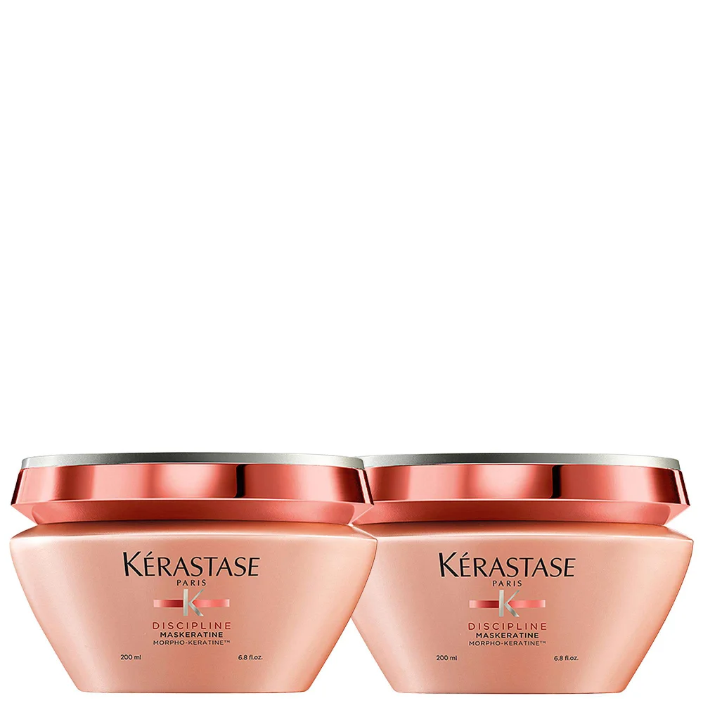 Kérastase Duo: Discipline Maskeratine: Anti-Frizz Hair Masque x 2 200ml Image 1