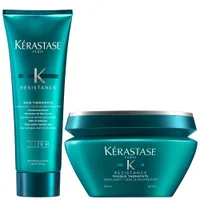 Kérastase Duo: Bain Thérapiste: Balm-In Shampoo Fiber Quality Renewal Care 250ml & Masque 200ml - undefined undefined
