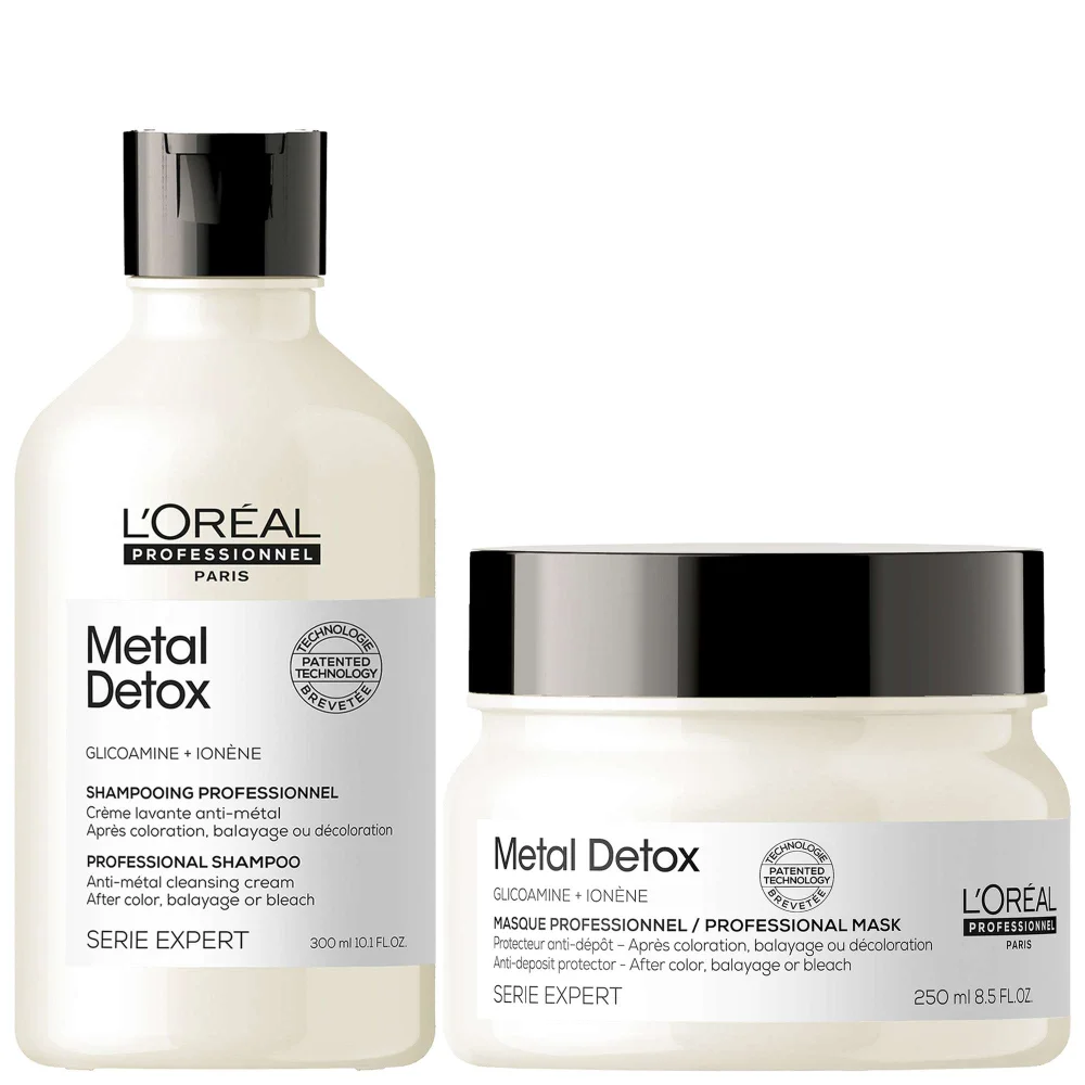 L'Oréal Professionnel Duo: L'Oréal Professionnel Metal Detox Sulphate Free Shampoo 300ml & Hair Mask 250ml Image 1