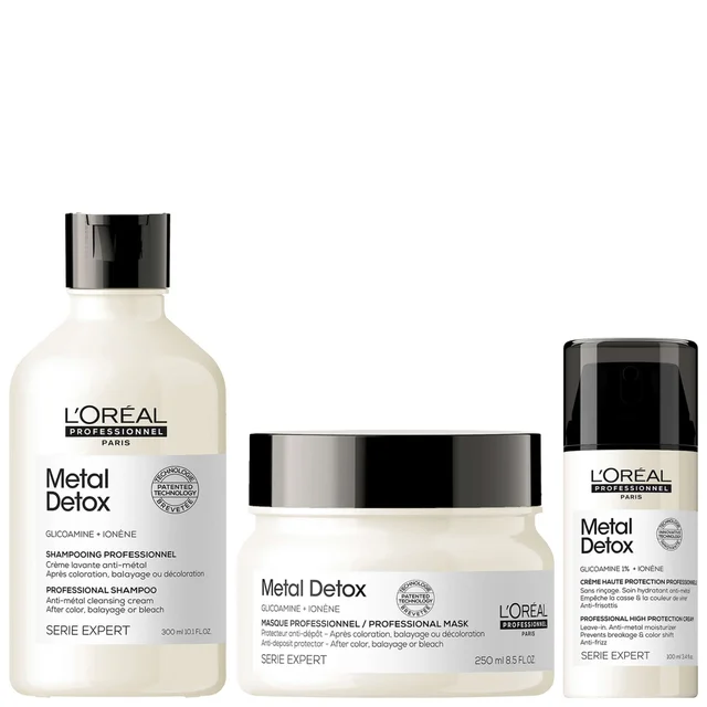 L'Oréal Professionnel Trio: Metal Detox Shampoo Masque and Leave-in Cream