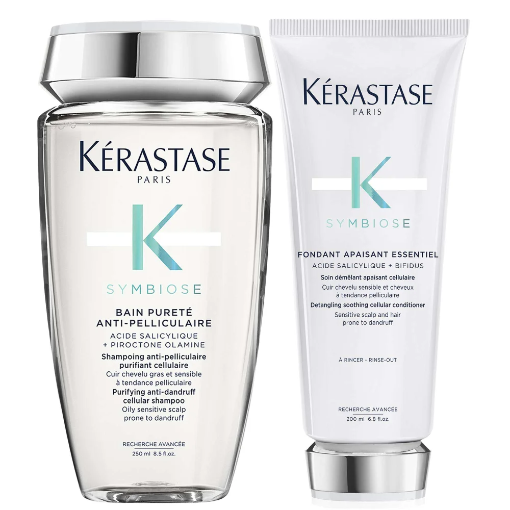 Kérastase Bundles Duo: Purifying Anti-Dandruff Cellular Shampoo 250ml & Conditioner 200ml for Oily Scalps Image 1