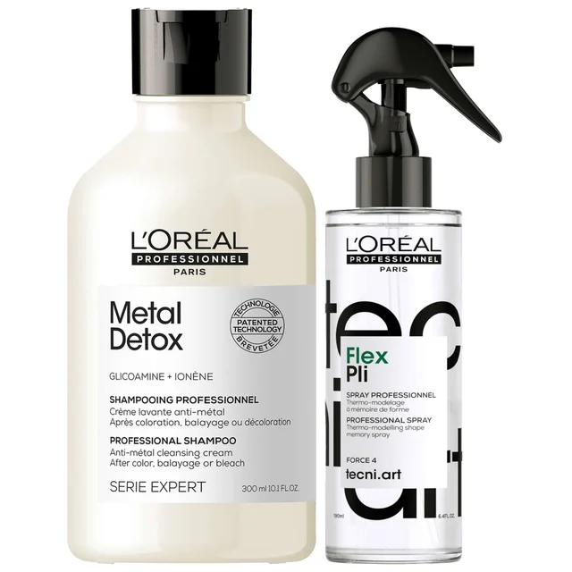 L'Oréal Professionnel Pros Favourites Duo: Metal Detox Shampoo & Tecni Art Pli Hair Volumising Memory Styling Spray