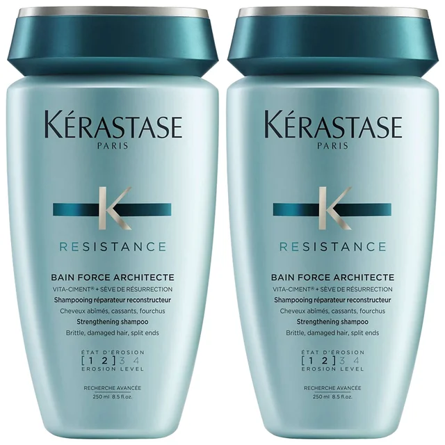 Kérastase Duo: Bain Force Architecte: Strengthening Shampoo x 2 250ml