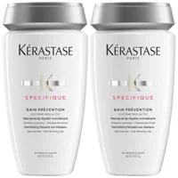 Kérastase Duo: Specifique Bain Prévention: Normalizing Frequent Use Shampoo x 2 250ml - undefined undefined