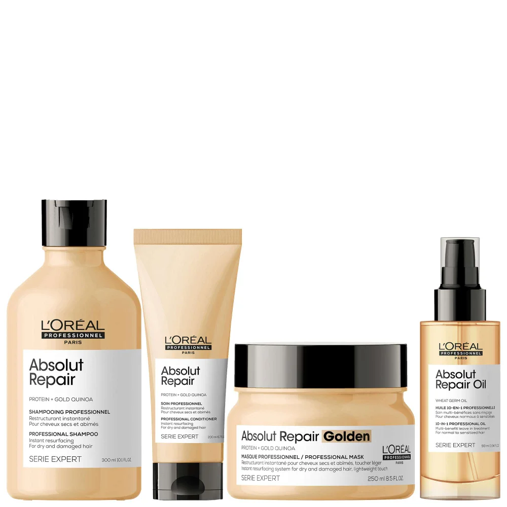L'Oréal Professionnel Absolut Repair Shampoo, Conditioner, Hair Mask & Hair Oil for Dry Hair Image 1